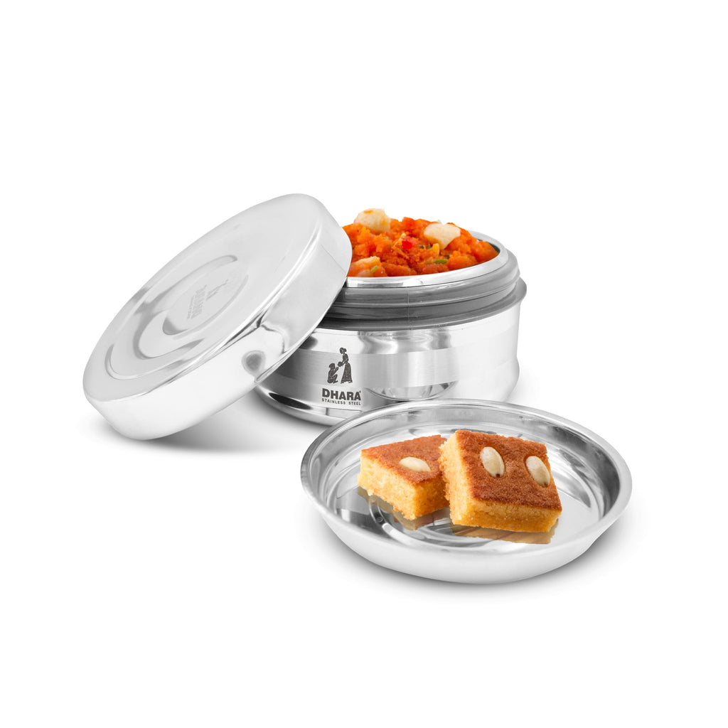 All Steel Double Wall Insulated Tiffin Box