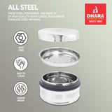 All Steel Double Wall Insulated Tiffin Box