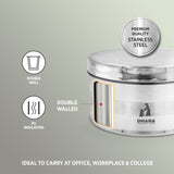 All Steel Double Wall Insulated Tiffin Box