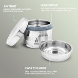 All Steel Double Wall Insulated Tiffin Box