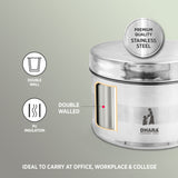 All Steel Double Wall Insulated Tiffin Box