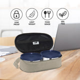 Break Time 2 Tiffin Box with Fabric Insulated Bag