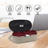 Break Time 2 Tiffin Box with Fabric Insulated Bag
