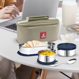 Break Time 3 Tiffin Box with Fabric Insulated Bag