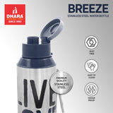 Breeze Single wall steel Sipper Water Bottle
