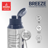 Breeze Single wall steel Sipper Water Bottle
