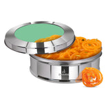 Camry Flat Storage Container With See Through Glass Lid