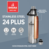 24 Plus Double Wall Thermosteel Flask Water Bottle with Handle