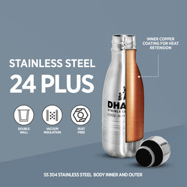 24 Plus Double Wall Thermosteel Flask Water Bottle