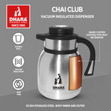 Chai Club Vacuum Insulated Thermosteel Carafe