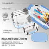 Elena Inner Steel Lunch Box with Mini Container Inside
