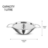 Triply Kadhai with Easy Grip Handle