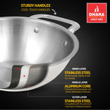 Triply Kadhai with Easy Grip Handle