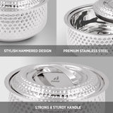 Divine Insulated Double Walled Hot Pot hammered