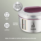 Duplex Double Wall Insulated Food Grade Tiffin Box