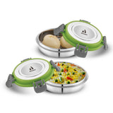 Fit N Fresh Airtight Tiffin Box Containers With Four Side Clips Lock