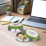 Fit N Fresh Airtight Tiffin Box Containers With Four Side Clips Lock