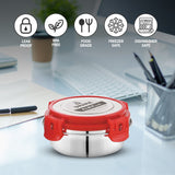 Fit N Fresh Airtight Tiffin Box Containers With Four Side Clips Lock