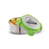 Fit N Fresh Airtight Tiffin Box Containers With Four Side Clips Lock