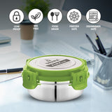 Fit N Fresh Airtight Tiffin Box Containers With Four Side Clips Lock