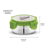 Fit N Fresh Airtight Tiffin Box Containers With Four Side Clips Lock