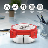 Fit N Fresh Airtight Tiffin Box Containers With Four Side Clips Lock