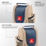 Food Time 2 Lunch Tiffin Box with Fabric Insulated Bag