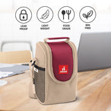 Food Time 3 Lunch Tiffin Box with Fabric Insulated Bag
