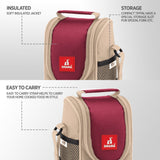 Food Time 3 Lunch Tiffin Box with Fabric Insulated Bag