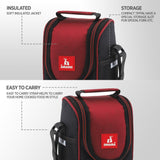 Hot Time 3 Lunch Tiffin Box with Fabric Insulated Bag