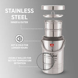 Mazaana Big Stainless Steel Insulated Tiffin Box 5 Containers Lunch Box