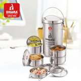 Mazaana Big Stainless Steel Insulated Tiffin Box 5 Containers Lunch Box