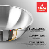 Triply Tasla with Stainless Steel Lid
