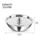 Triply Tasla with Stainless Steel Lid